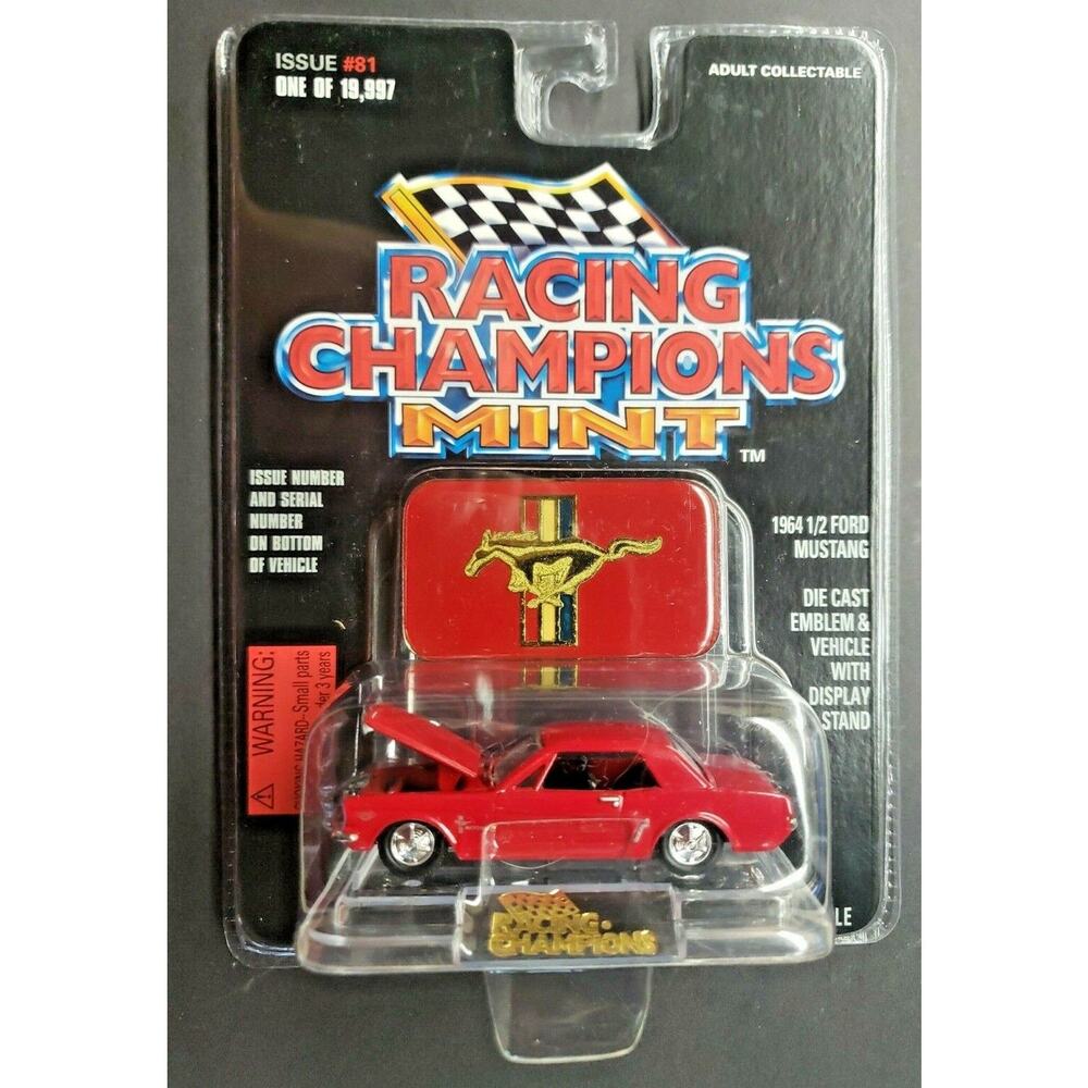 1996 Racing Champions‎ MINT - 1964 1/2 Ford Mustang Red #81 1:56 HW2